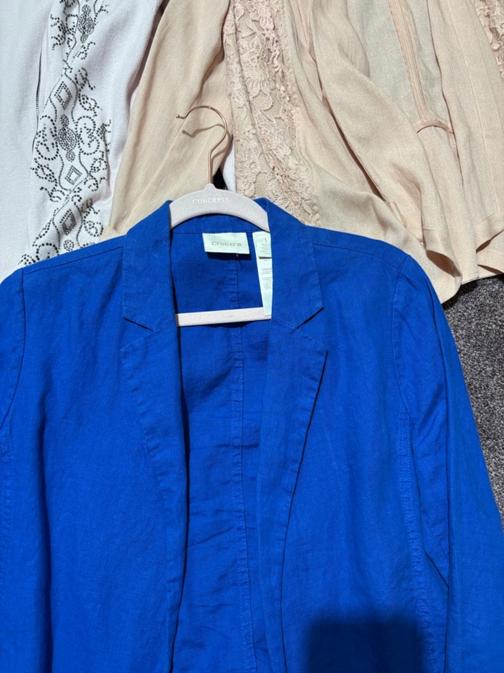 BUNDLE Chico's Blue Open Front Cardigan - Picture 2 of 4